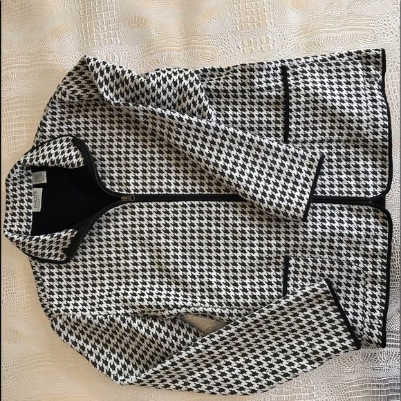 🔹Chico’s Travelers houndstooth jacket - Picture 2 of 8